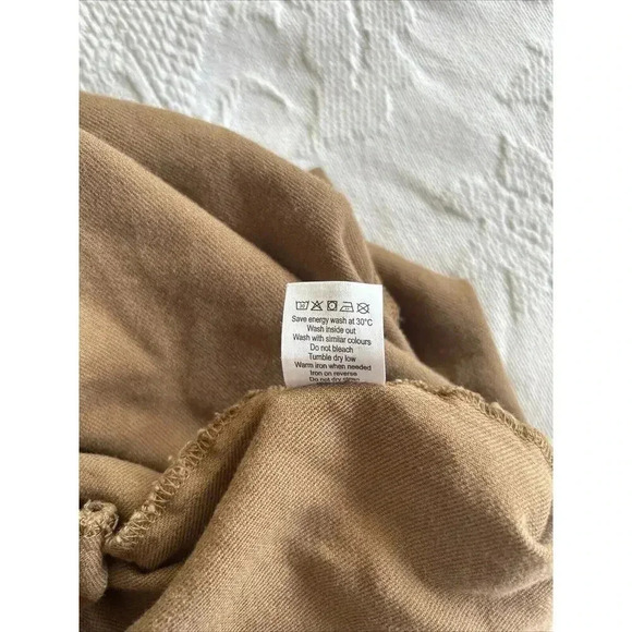 Rylee & Cru Tencel Linen Blend Utility Jumpsuit Brown Romper Pockets Size M - Picture 7 of 14